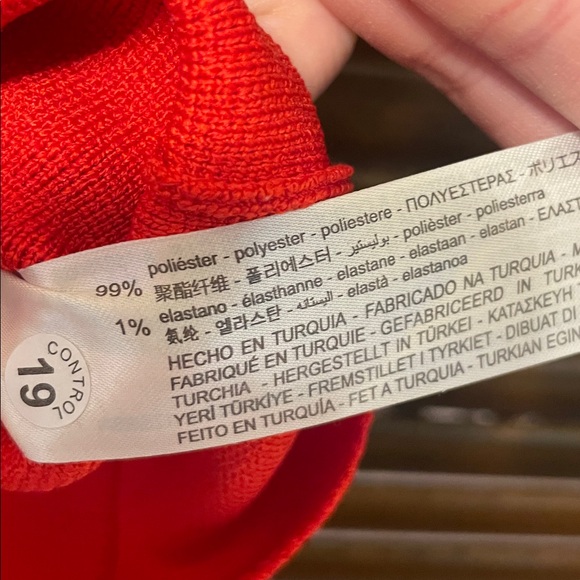 Zara Red Knit Corset Seam Top - Picture 5 of 6